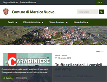 Tablet Screenshot of comunemarsiconuovo.gov.it